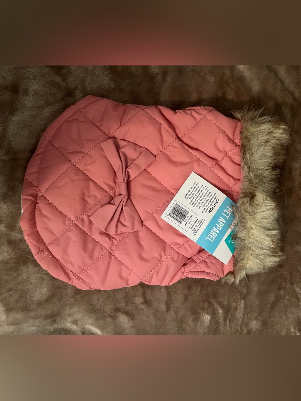 XS Frisco Aspen Quilted Pink Dog Coat